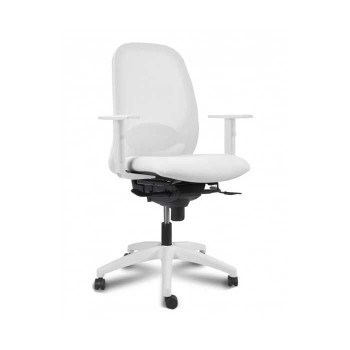 Silla ergonómica de oficina modelo Adara White de Vincolo, base blanca Silla ergonómica de oficina modelo Adara White de Vincolo, base blanca