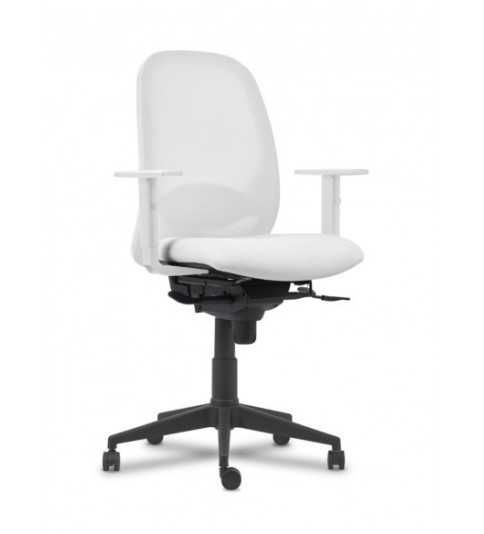 Silla Operativa ergonómica Adara White de Vincolo brazos regulables Silla Operativa ergonómica Adara White de Vincolo brazos regulables