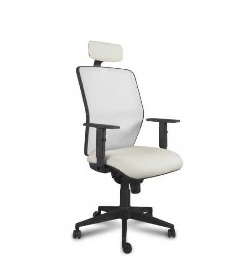 Silla ergonómica de oficina modelo Kerry de Vincolo, con cabezal, brazos regulables Silla ergonómica de oficina modelo Kerry de Vincolo, con cabezal, brazos regulables
