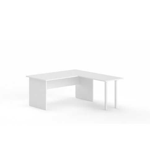Mesa de oficina serie TONO T3 con ala en blanco Mesa de oficina serie TONO T3 con ala en blanco