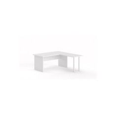 Mesa de oficina serie TONO T3 con ala en blanco