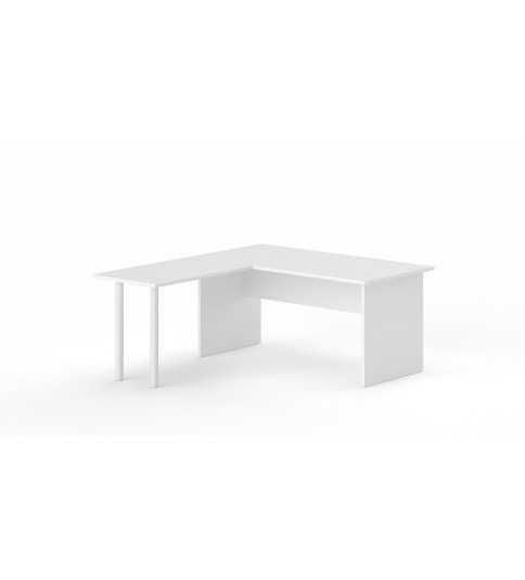 Mesa de oficina serie TONO T3 con ala en blanco Mesa de oficina serie TONO T3 con ala en blanco