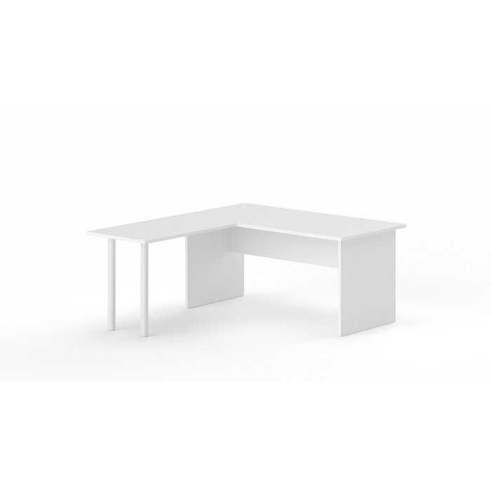 Mesa de oficina serie TONO T3 con ala en blanco