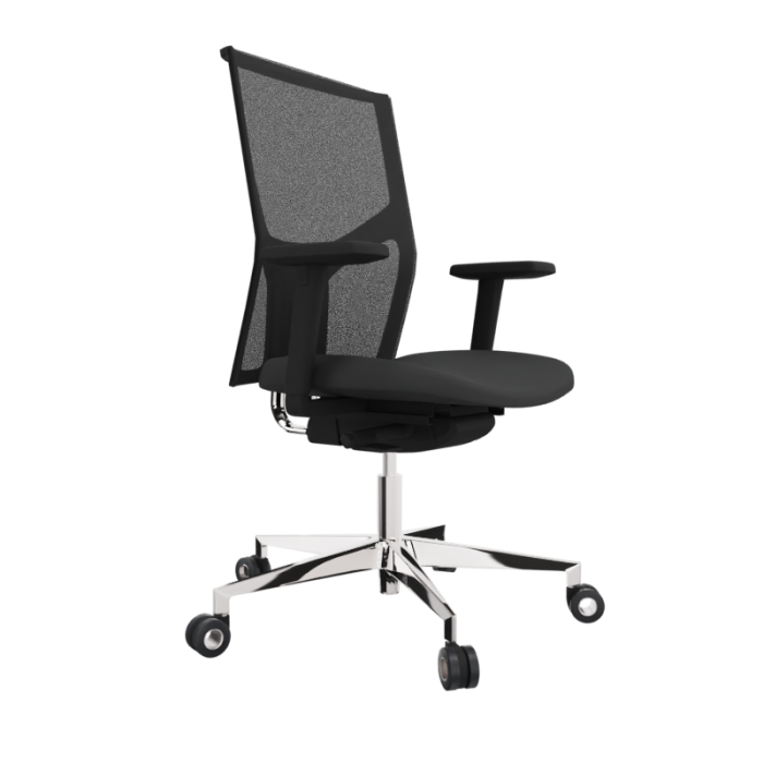 Silla ergonómica Atika uso 24 horas base aluminio
