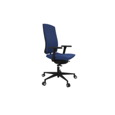 Silla ergonómica modelo Flexa uso 24 horas de Dileoffice con brazos regulables 4D negros