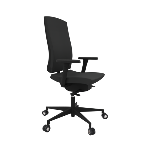 Silla ergonómica modelo Flexa uso 24 horas de Dileoffice con brazos regulables 4D negros Silla ergonómica modelo Flexa uso 24 horas de Dileoffice con brazos regulables 4D negros