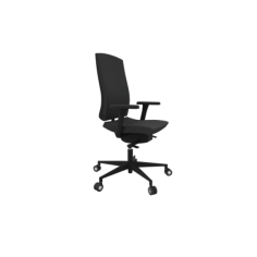 Silla ergonómica modelo Flexa uso 24 horas de Dileoffice con brazos regulables 4D negros