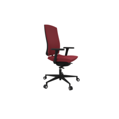Silla ergonómica modelo Flexa uso 24 horas de Dileoffice con brazos regulables 4D negros