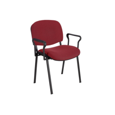Silla confidente tapizada ISO, con brazos Silla confidente tapizada ISO, con brazos