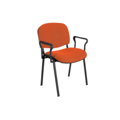 Silla confidente tapizada ISO, con brazos Silla confidente tapizada ISO, con brazos