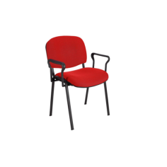 Silla confidente tapizada ISO, con brazos Silla confidente tapizada ISO, con brazos