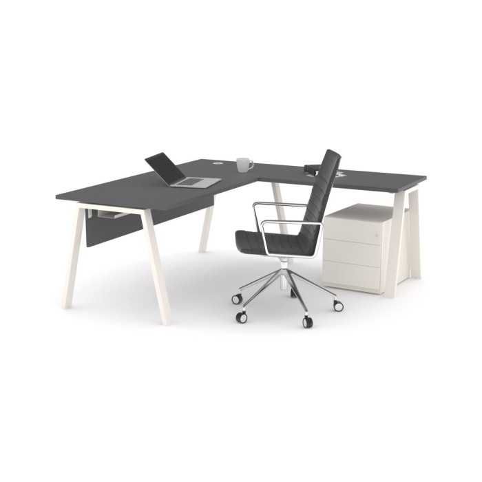 Mesa de oficina modelo kompas con ala
