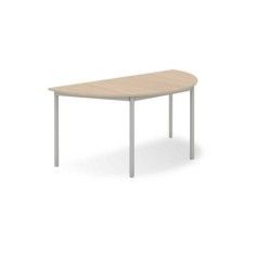 Mesa formación semicircular fondo 60 serie DAI medida 120 x 60 cm