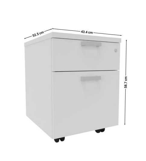 Cajonera de oficina con ruedas cajón y archivo serie OH Systems Estructura plata Cajonera de oficina con ruedas cajón y archivo serie OH Systems Estructura plata