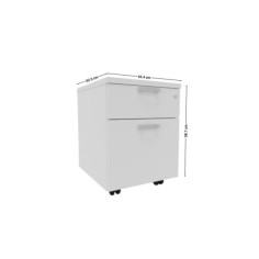 Cajonera de oficina con ruedas cajón y archivo serie OH Systems Estructura plata