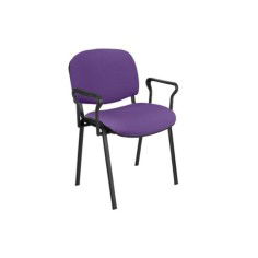 Silla confidente tapizada ISO, con brazos Silla confidente tapizada ISO, con brazos