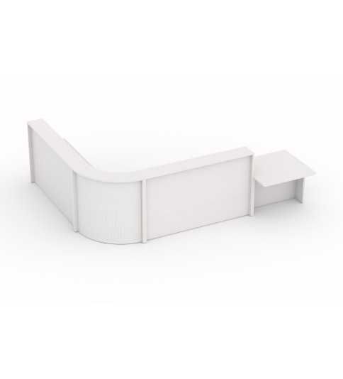 Mostrador de recepción curvo WORK TODO BLANCO Mostrador de recepción curvo WORK TODO BLANCO
