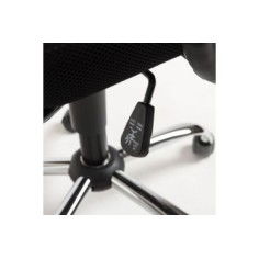 Silla de oficina KUSS, respaldo bajo en malla, brazos fijos, color negro