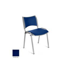 Silla confidente ISO Smart Tapizada, patas grises Silla confidente ISO Smart Tapizada, patas grises