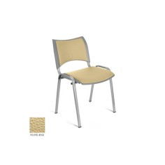 Silla confidente ISO Smart Tapizada, patas grises Silla confidente ISO Smart Tapizada, patas grises