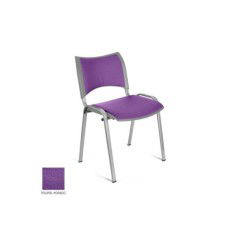 Silla confidente ISO Smart Tapizada, patas grises Silla confidente ISO Smart Tapizada, patas grises