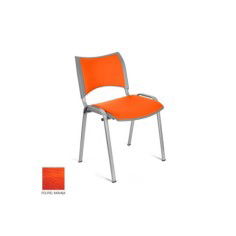 Silla confidente ISO Smart Tapizada, patas grises Silla confidente ISO Smart Tapizada, patas grises