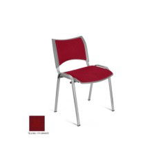 Silla confidente ISO Smart Tapizada, patas grises Silla confidente ISO Smart Tapizada, patas grises