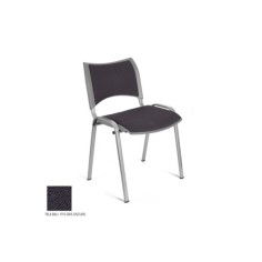 Silla confidente ISO Smart Tapizada, patas grises Silla confidente ISO Smart Tapizada, patas grises