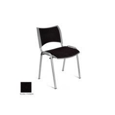 Silla confidente ISO Smart Tapizada, patas grises Silla confidente ISO Smart Tapizada, patas grises