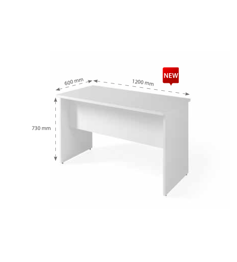 Mesa 120 x 60 cm de oficina Serie COLOR acabado Blanco Mesa 120 x 60 cm de oficina Serie COLOR acabado Blanco