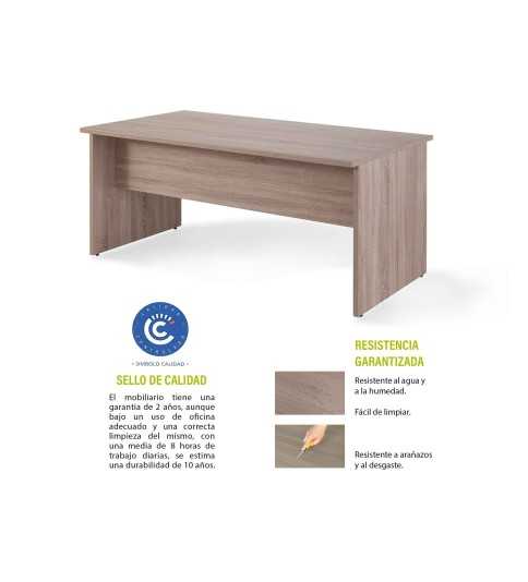 Mesa 120 x 60 cm de oficina Serie COLOR acabado Olmo Mesa 120 x 60 cm de oficina Serie COLOR acabado Olmo