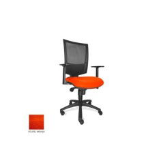 Silla de oficina FLASH, respaldo malla, brazos regulables, base poliamida, sistema sincro Silla de oficina FLASH, respaldo malla, brazos regulables, base poliamida, sistema sincro