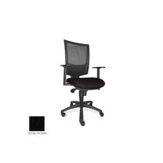 Silla de oficina FLASH, respaldo malla, brazos regulables, base poliamida, sistema sincro Silla de oficina FLASH, respaldo malla, brazos regulables, base poliamida, sistema sincro