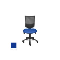 Silla de oficina FLASH, respaldo malla, sin brazos, base poliamida, sistema sincro