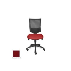 Silla de oficina FLASH, respaldo malla, sin brazos, base poliamida, sistema sincro