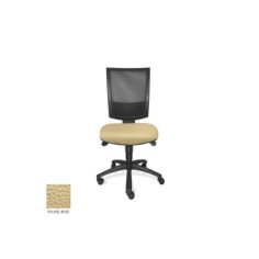 Silla de oficina FLASH, respaldo malla, sin brazos, base poliamida, sistema sincro