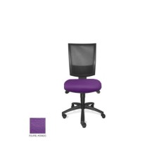 Silla de oficina FLASH, respaldo malla, sin brazos, base poliamida, sistema sincro