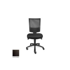 Silla de oficina FLASH, respaldo malla, sin brazos, base poliamida, sistema sincro