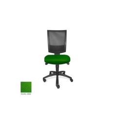 Silla de oficina FLASH, respaldo malla, sin brazos, base poliamida, sistema sincro