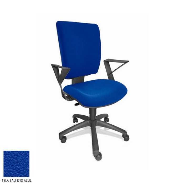 Silla de oficina FLASH, respaldo tapizado, brazos fijos, base poliamida, contacto permanente Silla de oficina FLASH, respaldo tapizado, brazos fijos, base poliamida, contacto permanente