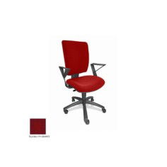 Silla de oficina FLASH, respaldo tapizado, brazos fijos, base poliamida, contacto permanente Silla de oficina FLASH, respaldo tapizado, brazos fijos, base poliamida, contacto permanente