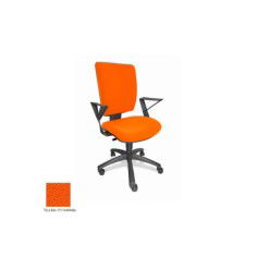 Silla de oficina FLASH, respaldo tapizado, brazos fijos, base poliamida, contacto permanente Silla de oficina FLASH, respaldo tapizado, brazos fijos, base poliamida, contacto permanente