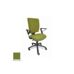 Silla de oficina FLASH, respaldo tapizado, brazos fijos, base poliamida, contacto permanente Silla de oficina FLASH, respaldo tapizado, brazos fijos, base poliamida, contacto permanente