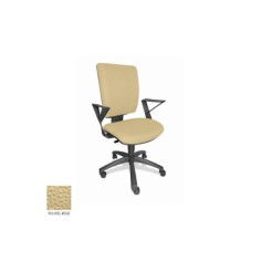 Silla de oficina FLASH, respaldo tapizado, brazos fijos, base poliamida, contacto permanente Silla de oficina FLASH, respaldo tapizado, brazos fijos, base poliamida, contacto permanente