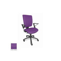 Silla de oficina FLASH, respaldo tapizado, brazos fijos, base poliamida, contacto permanente Silla de oficina FLASH, respaldo tapizado, brazos fijos, base poliamida, contacto permanente