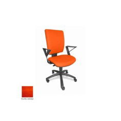 Silla de oficina FLASH, respaldo tapizado, brazos fijos, base poliamida, contacto permanente Silla de oficina FLASH, respaldo tapizado, brazos fijos, base poliamida, contacto permanente