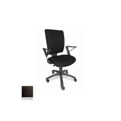 Silla de oficina FLASH, respaldo tapizado, brazos fijos, base poliamida, contacto permanente Silla de oficina FLASH, respaldo tapizado, brazos fijos, base poliamida, contacto permanente