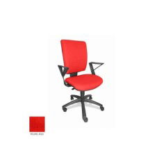 Silla de oficina FLASH, respaldo tapizado, brazos fijos, base poliamida, contacto permanente Silla de oficina FLASH, respaldo tapizado, brazos fijos, base poliamida, contacto permanente