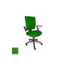 Silla de oficina FLASH, respaldo tapizado, brazos fijos, base poliamida, contacto permanente Silla de oficina FLASH, respaldo tapizado, brazos fijos, base poliamida, contacto permanente