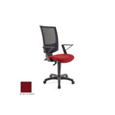 Silla de oficina FLASH, respaldo malla, brazos fijos, base poliamida, contacto permanente Silla de oficina FLASH, respaldo malla, brazos fijos, base poliamida, contacto permanente